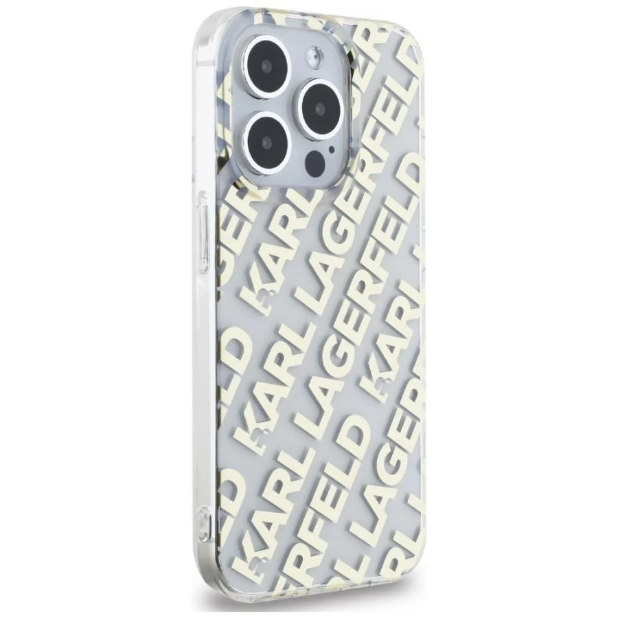 Etui Karl Lagerfeld IML Fullover Logo na iPhone 15 Pro Max - złote
