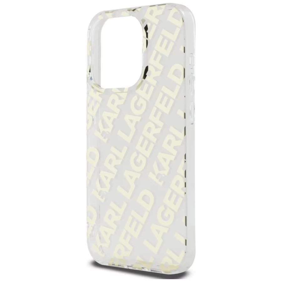 Etui Karl Lagerfeld IML Fullover Logo na iPhone 15 Pro Max - złote