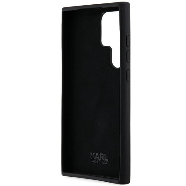 Etui Karl Lagerfeld Silicone Ikonik Metal Pin na Samsung Galaxy S24 Ultra - czarne