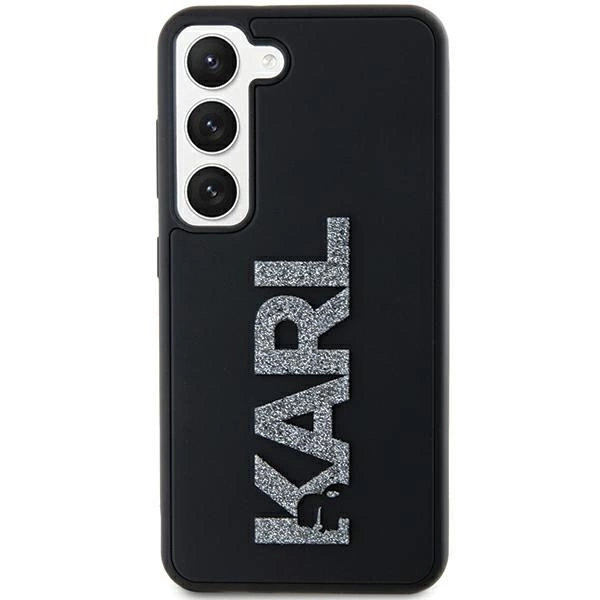 Etui Karl Lagerfeld 3D Rubber Glitter Logo na Samsung Galaxy S24 - czarne