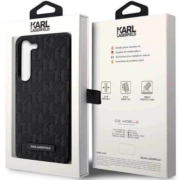 Etui Karl Lagerfeld Saffiano Mono Metal Logo na Samsung Galaxy S24 - czarne