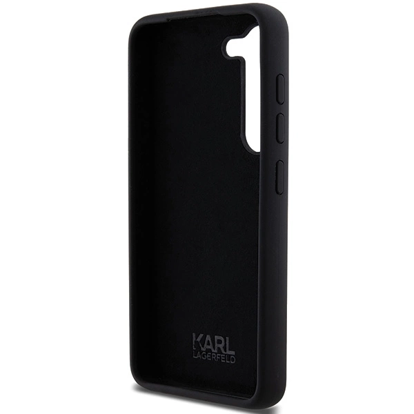 Etui Karl Lagerfeld Silicone Ikonik Metal Pin na Samsung Galaxy S24 - czarne