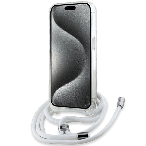 Etui Karl Lagerfeld IML Choupette Head & Cord MagSafe na iPhone 14 Pro - przezroczyste