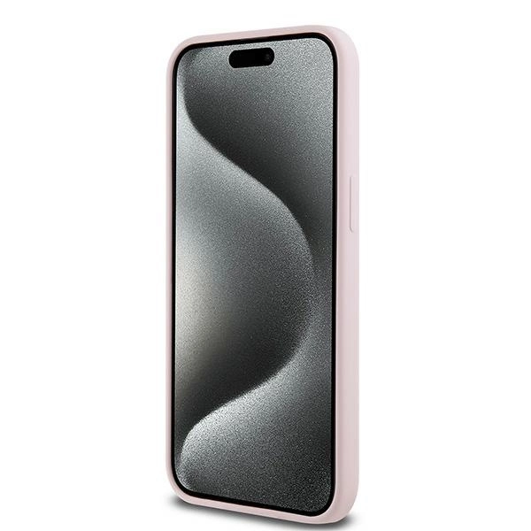 Etui Karl Lagerfeld Silicone Karl&Choupette MagSafe na iPhone 15 Pro - różowe