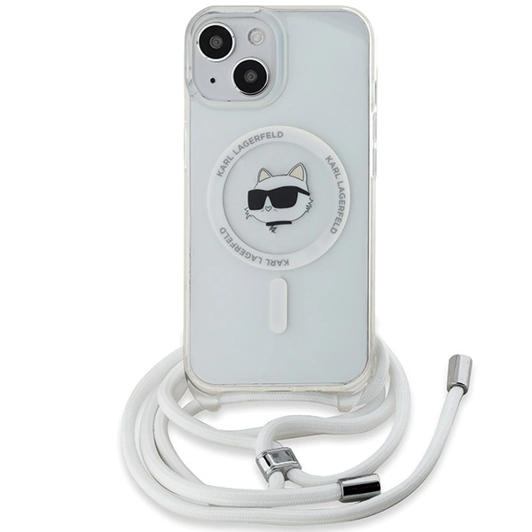 Etui Karl Lagerfeld IML Choupette Head&Cord MagSafe na iPhone 15 / 14 / 13 - przezroczyste