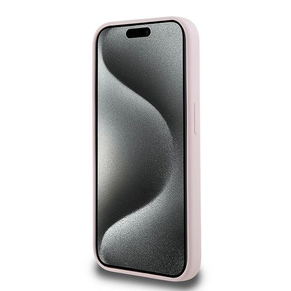 Etui Karl Lagerfeld Silicone Karl&Choupette MagSafe na iPhone 15 Pro Max - różowe