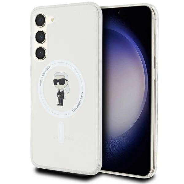 Etui Karl Lagerfeld IML Ikonik MagSafe na Samsung Galaxy S24+ - przezroczyste