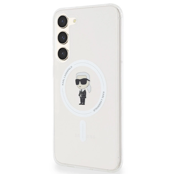 Etui Karl Lagerfeld IML Ikonik MagSafe na Samsung Galaxy S24+ - przezroczyste