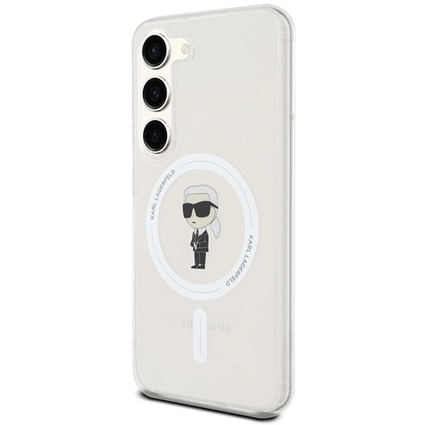 Etui Karl Lagerfeld IML Ikonik MagSafe na Samsung Galaxy S24 - przezroczyste
