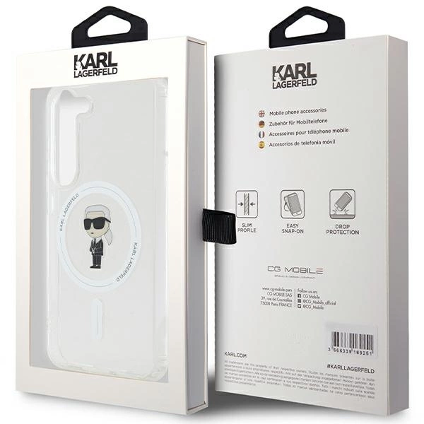 Etui Karl Lagerfeld IML Ikonik MagSafe na Samsung Galaxy S24 - przezroczyste