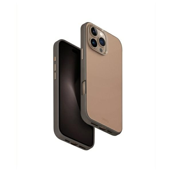 UNIQ etui Lyden DS iPhone 16 Pro Max      6.9" Magclick Charging brązowo-szary/brown-flint grey