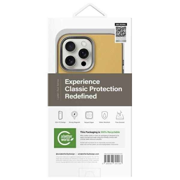 UNIQ etui Lyden DS iPhone 16 Pro Max      6.9" Magclick Charging żółto-szary/yellow-grey