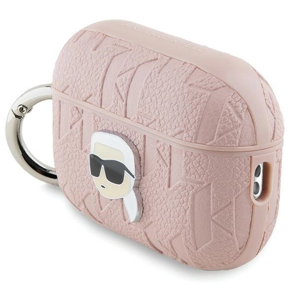 Etui Karl Lagerfeld Monogram Karl Head na AirPods Pro 2 - różowe