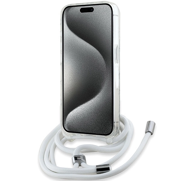 Etui Karl Lagerfeld Crossbody IML Karl Head MagSafe na iPhone 15 Pro - przezroczyste