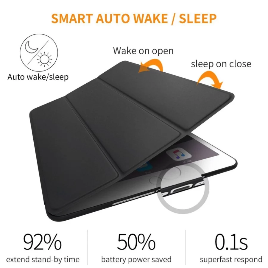 Etui Tech-Protect SmartCase na iPad 9.7'' 5 / 6 2017-2018 - czarne