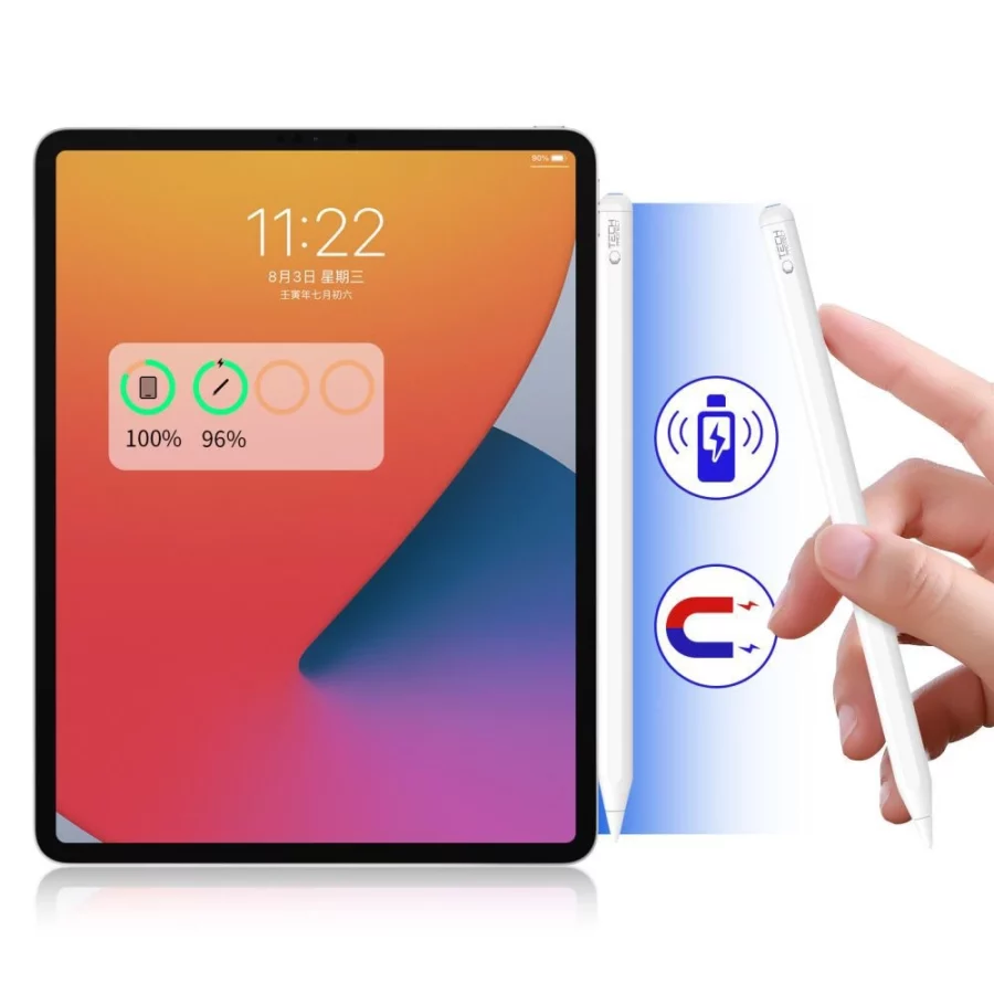 Rysik Tech-Protect Digital Magnetic Stylus Pen 2 magnetyczny do tabletu iPad - biały