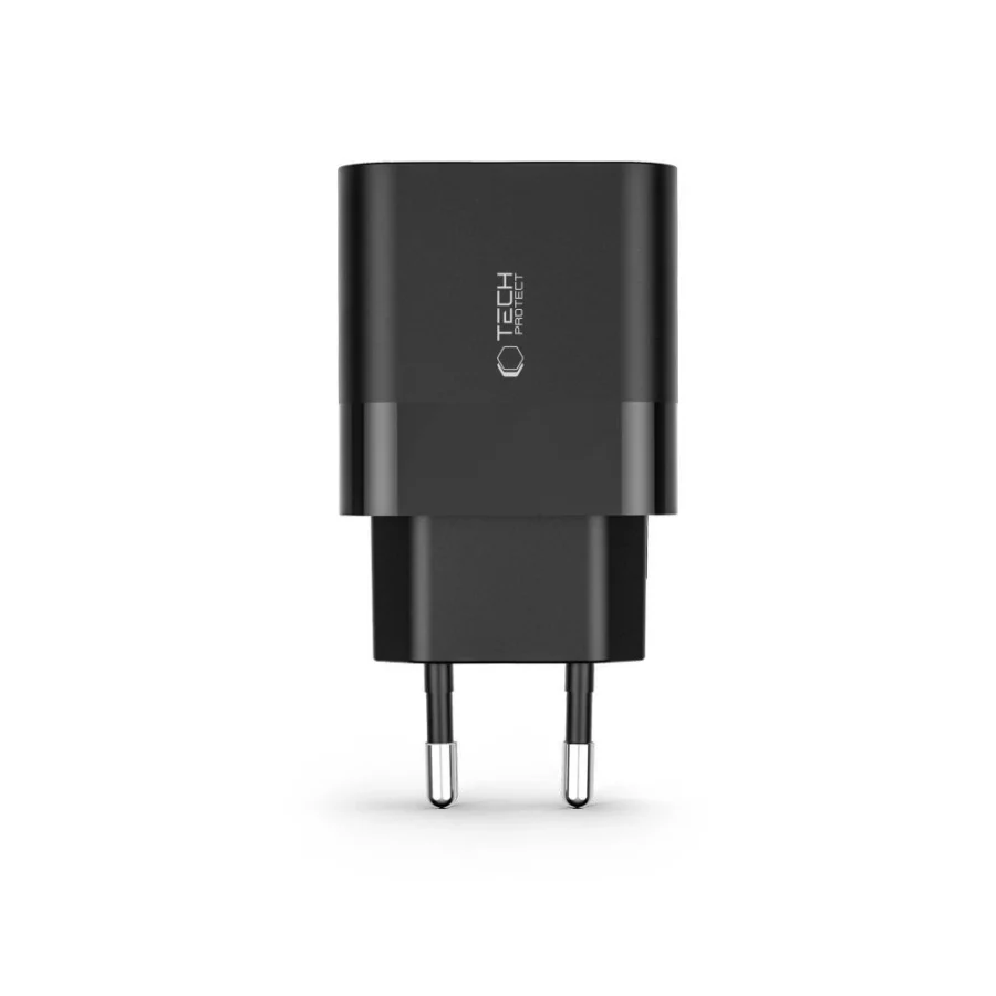 Ładowarka Tech-Protect C30W sieciowa USB-C PD 30W / USB-A QC 3.0 - czarna