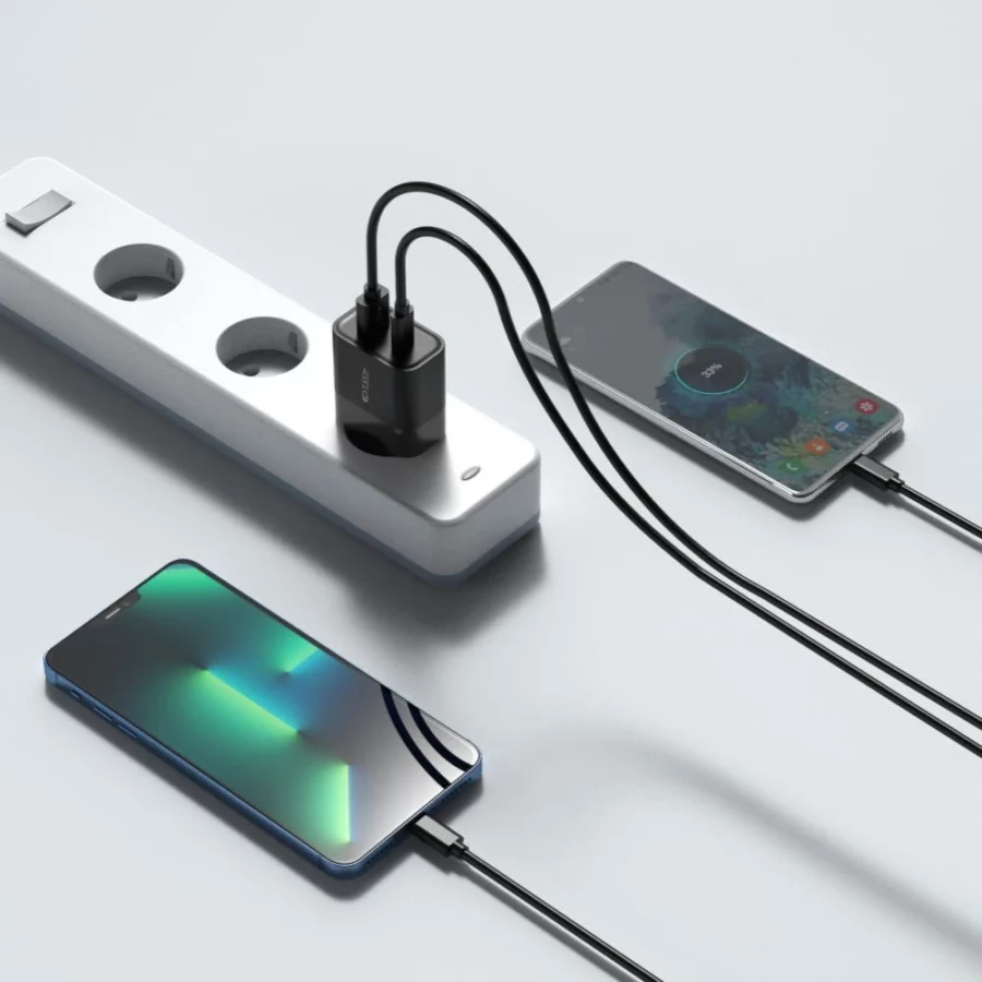 Ładowarka Tech-Protect C30W sieciowa USB-C PD 30W / USB-A QC 3.0 - czarna