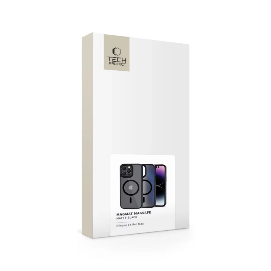 Etui Tech-Protect MagMat MagSafe na iPhone 14 Pro Max - czarne matowe