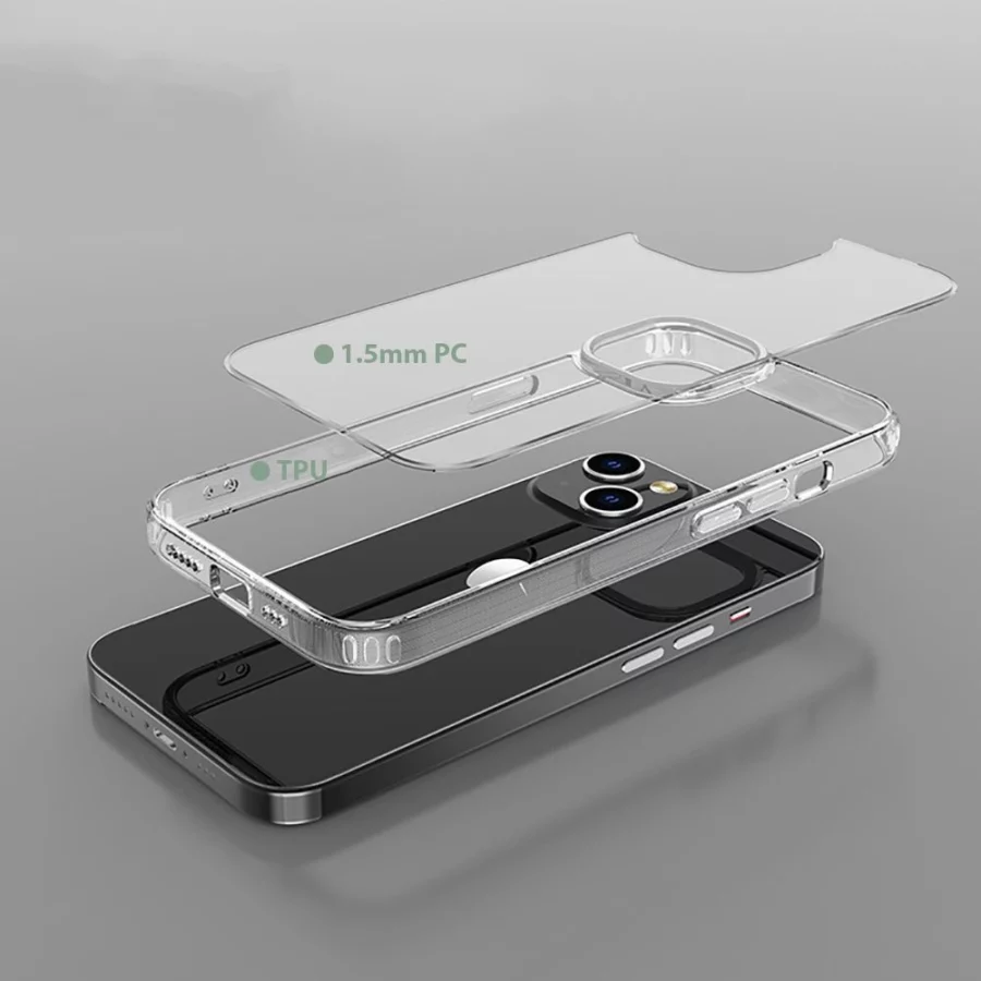 Etui Tech-Protect FlexAir Hybrid na iPhone 14 - przezroczyste