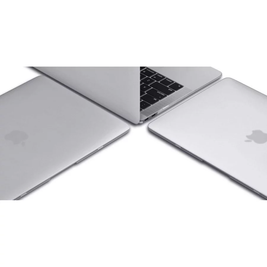 Etui Tech-Protect SmartShell na MacBook Air 13" M2 / M3 / 2022-2024 - przezroczysto-brokatowe