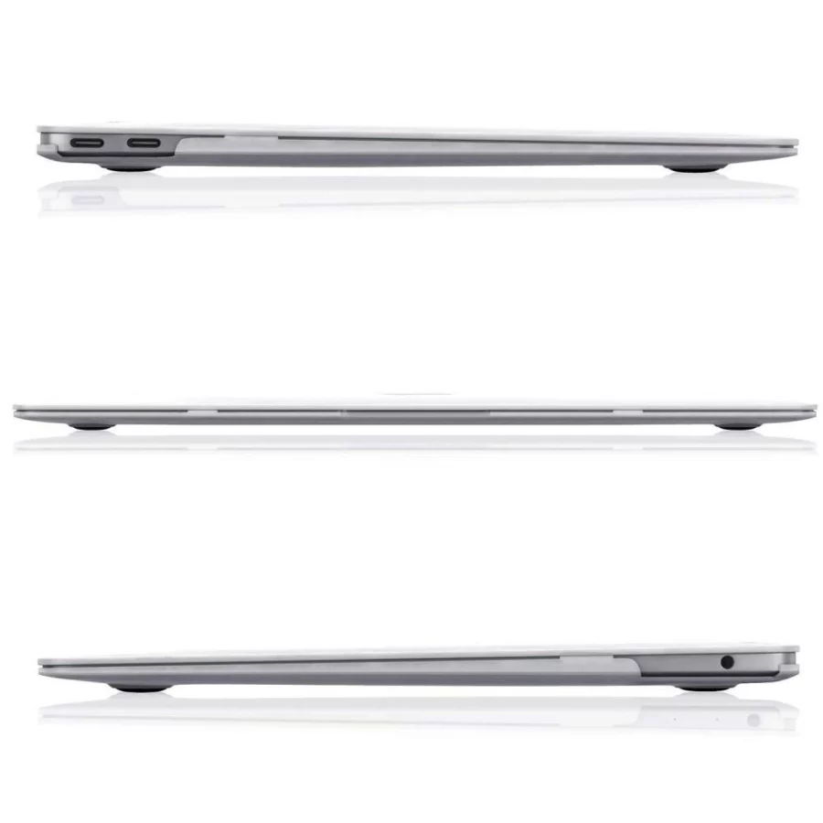 Etui Tech-Protect SmartShell na MacBook Air 13" M2 / M3 / 2022-2024 - przezroczysto-brokatowe