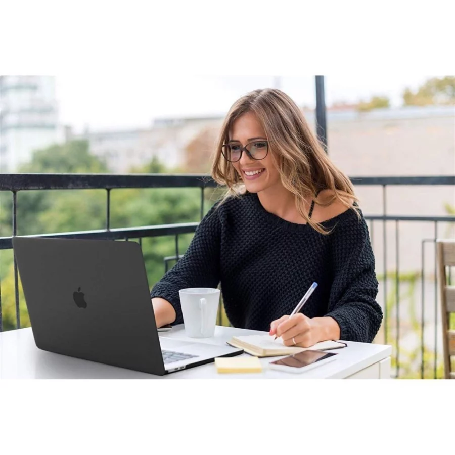 Etui Tech-Protect SmartShell na MacBook Air 13" M2 / M3 / 2022-2024 - przezroczysto-brokatowe
