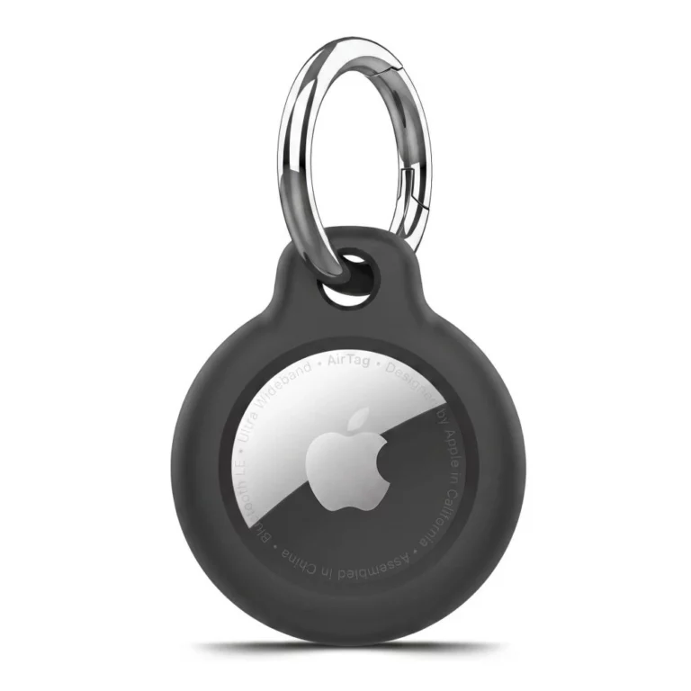 Etui Tech-Protect Rough na Apple AirTag z kółkiem - czarne