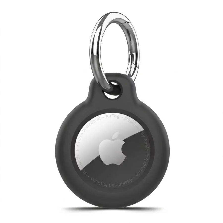 Etui Tech-Protect Rough na Apple AirTag z kółkiem - czarne