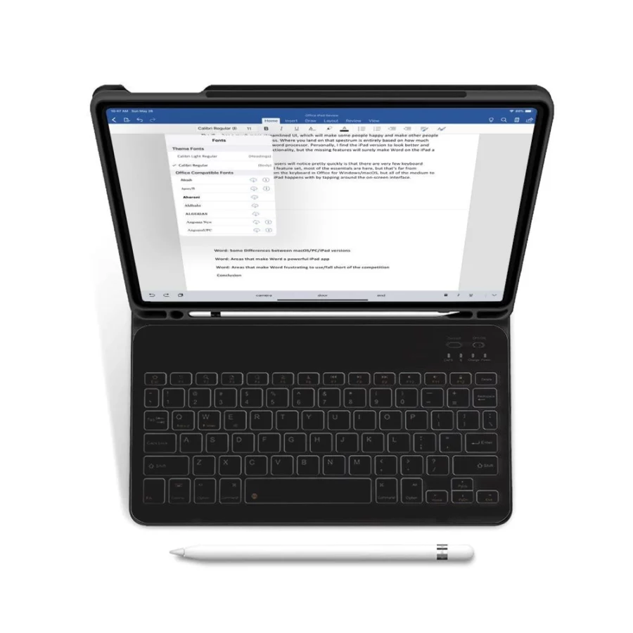 Etui Tech-Protect SC Pen + Keyboard z klawiaturą na iPad 10.9" 2022 - czarne
