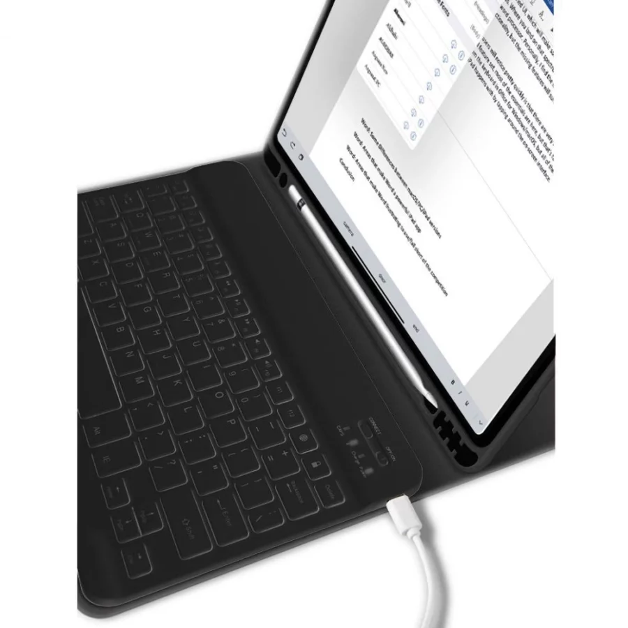Etui Tech-Protect SC Pen + Keyboard z klawiaturą na iPad 10.9" 2022 - czarne