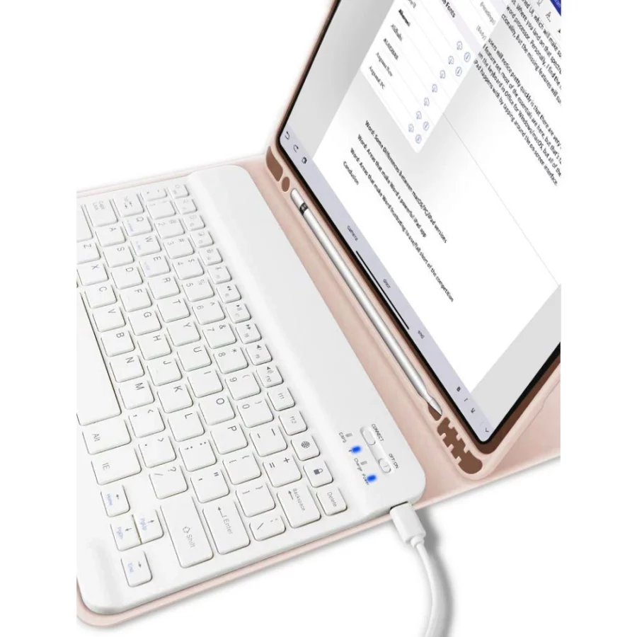 Etui Tech-Protect SC Pen + Keyboard z klawiaturą na iPad 10.9" 2022 - różowe