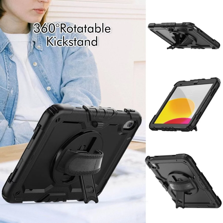 Etui Tech-Protect Solid360 na iPad 10.9" 2022 - czarne