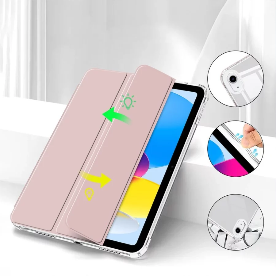 Etui Tech-Protect SC Pen Hybrid na iPad 10.9" 2022 - różowe