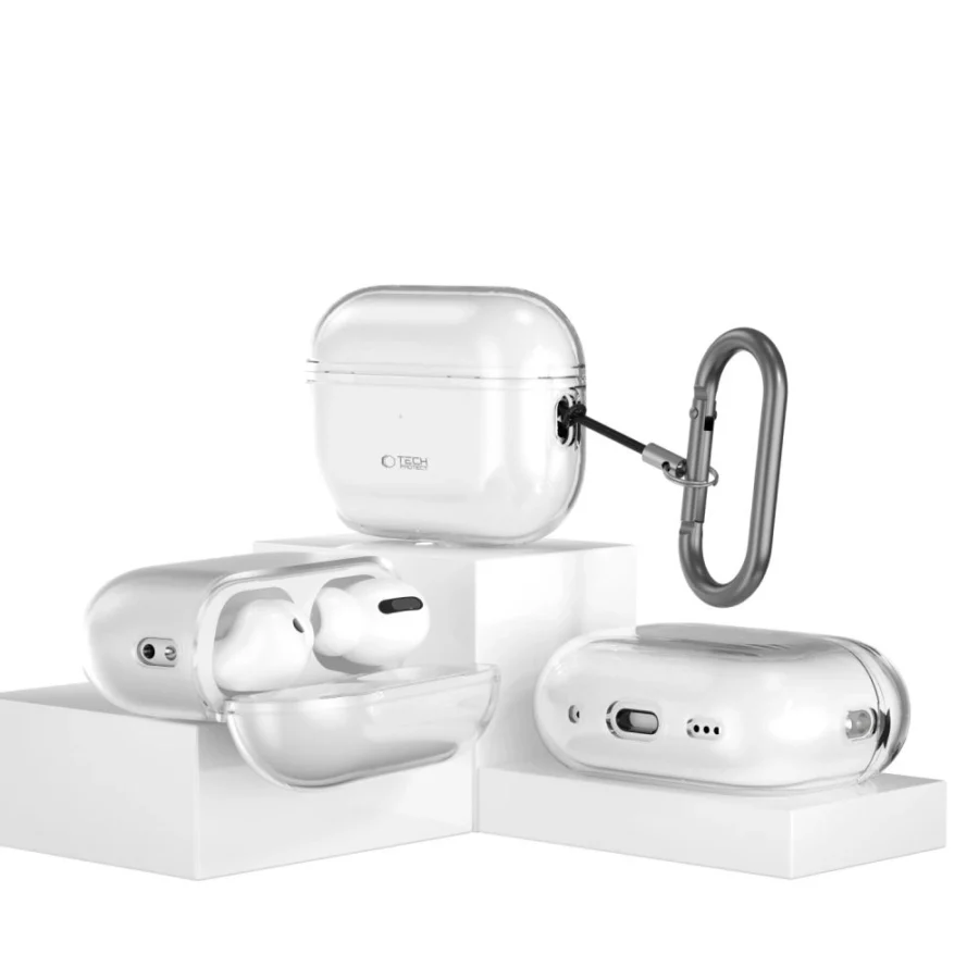 Etui Tech-Protect FlexAir na Apple AirPods Pro 1 / 2 - przezroczyste