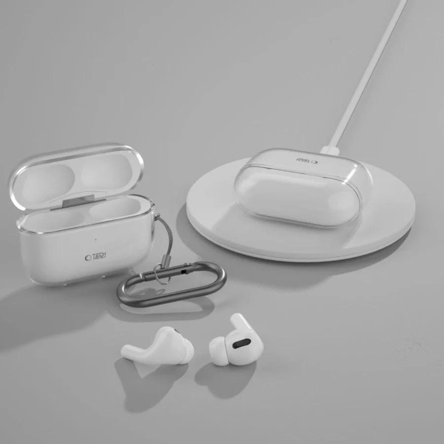 Etui Tech-Protect FlexAir na Apple AirPods Pro 1 / 2 - przezroczyste