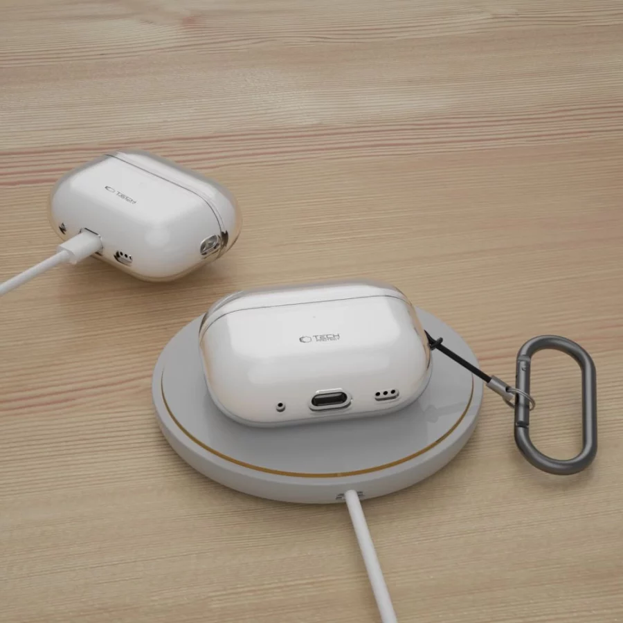 Etui Tech-Protect FlexAir na Apple AirPods Pro 1 / 2 - przezroczyste