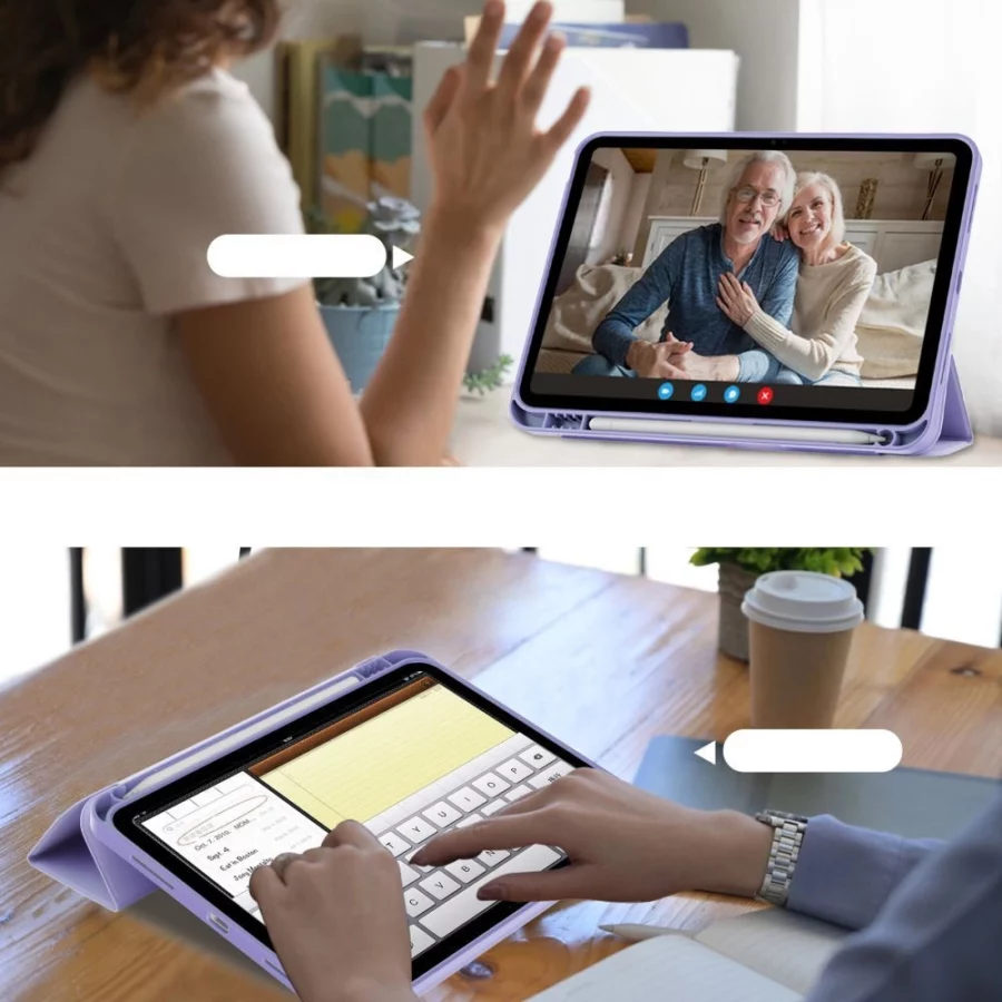 Etui Tech-Protect SC Pen na iPad 10.9" 2022 - fioletowe