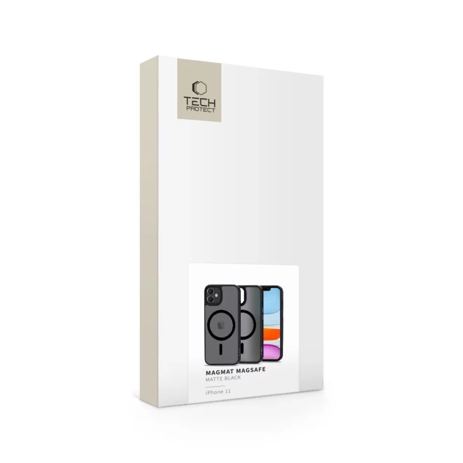 Etui Tech-Protect MagMat MagSafe na iPhone 11 - czarny mat