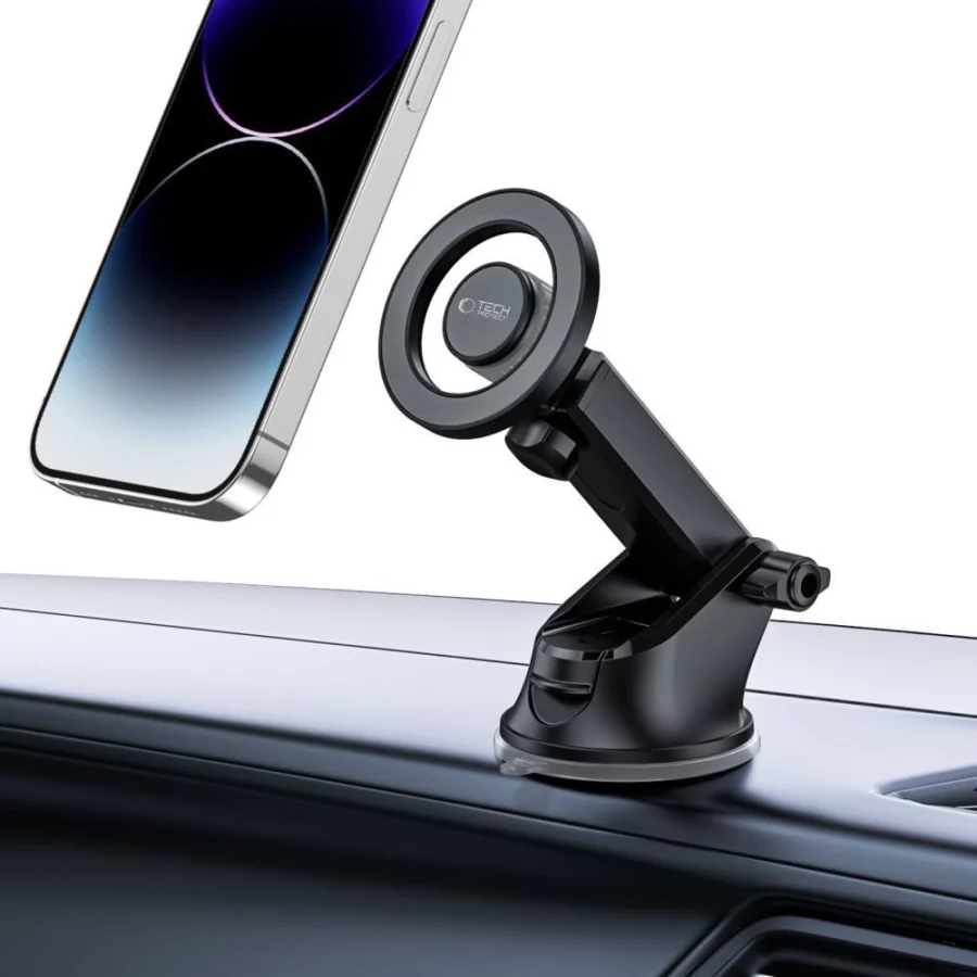 Uchwyt Tech-Protect N51 samochodowy na telefon z MagSafe na kokpit / kratkę nawiewu - czarny