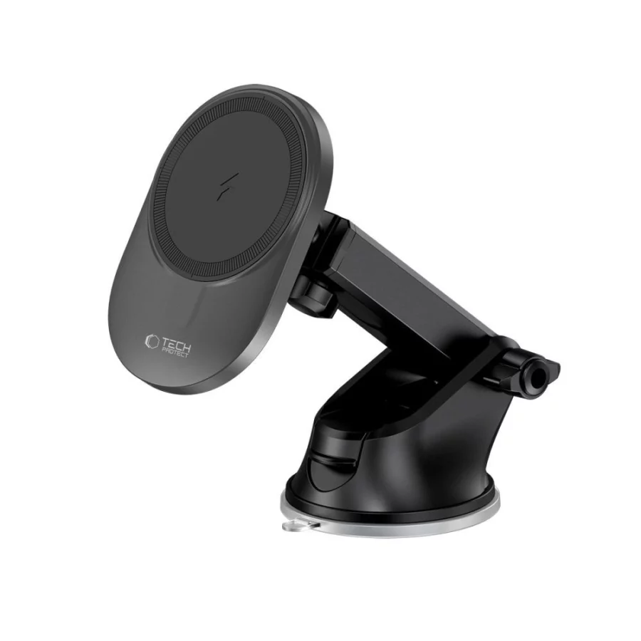 Uchwyt Tech-Protect MM15W-V1 samochodowy na telefon z ładowarką indukcyjną MagSafe 15W na kokpit / kratkę nawiewu - czarny