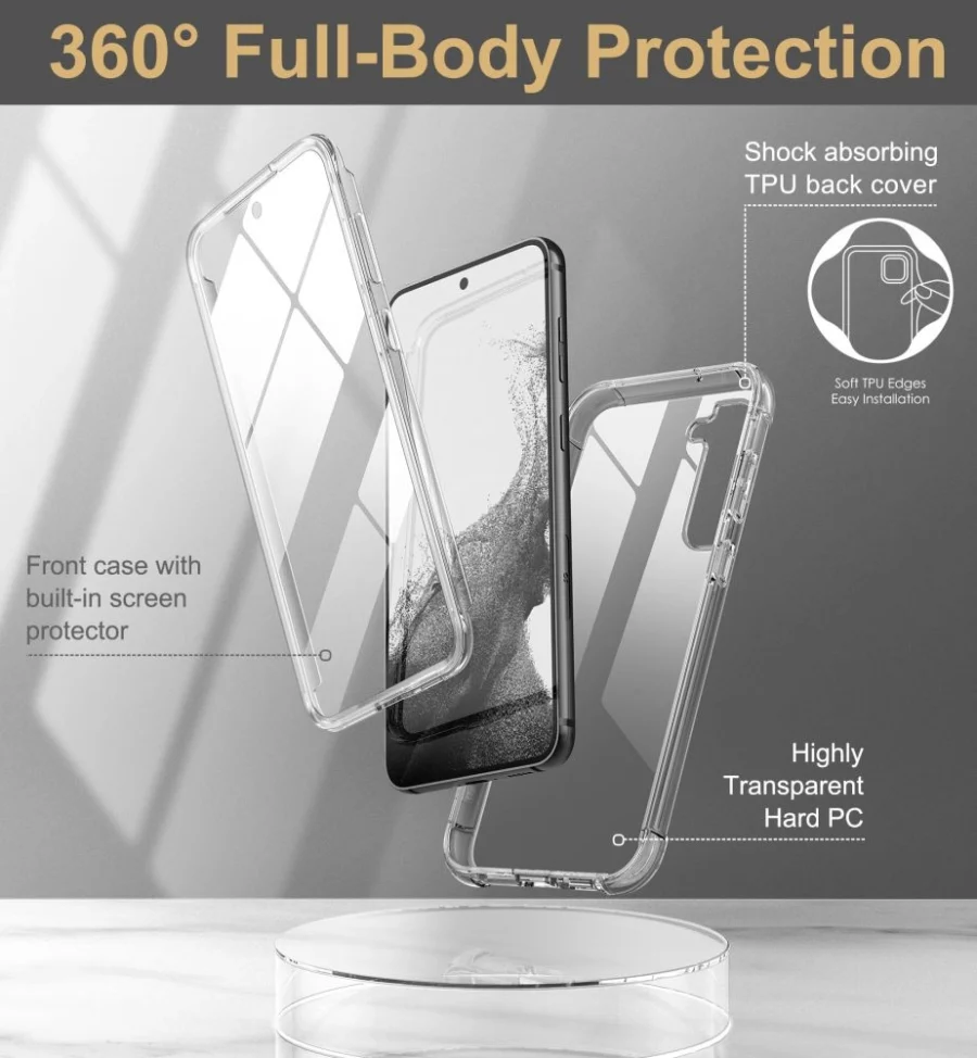 Etui Tech-Protect Kevlar na Samsung Galaxy S23+ - przezroczyste