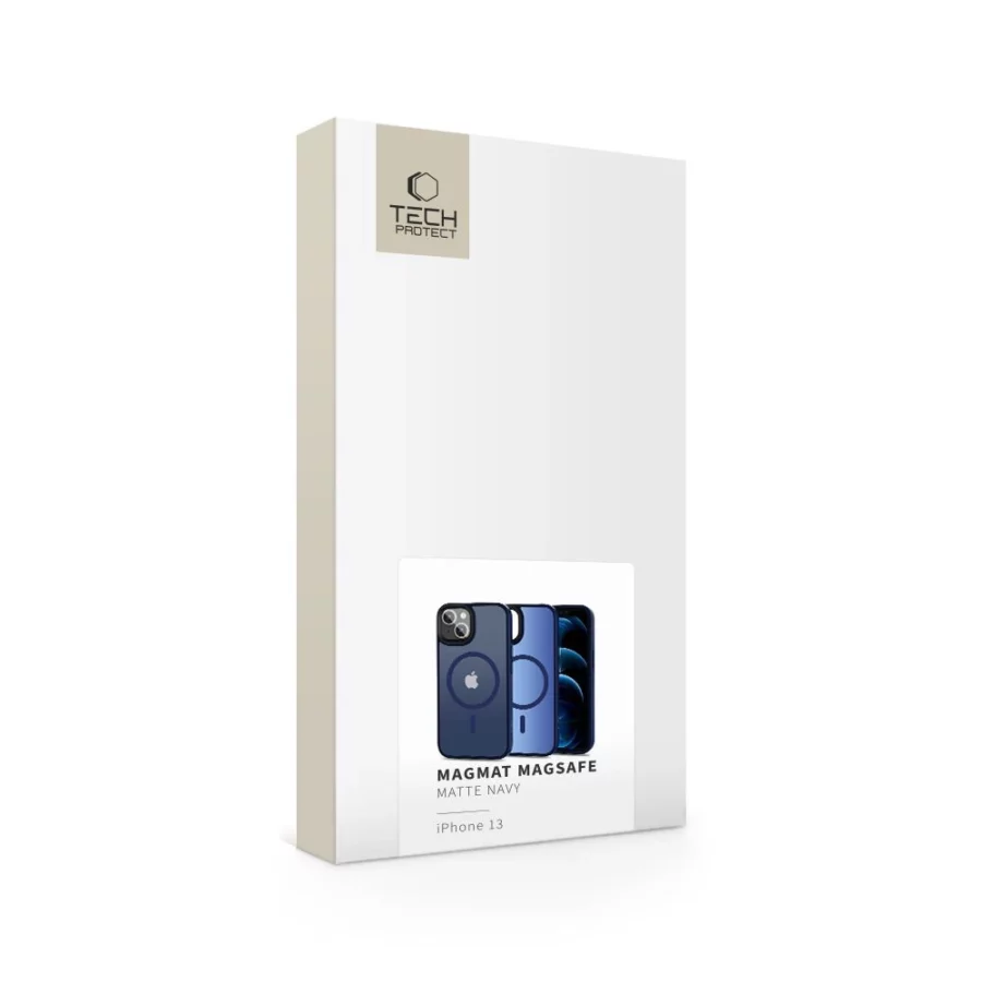 Etui Tech-Protect MagMat MagSafe na iPhone 13 - granatowy mat