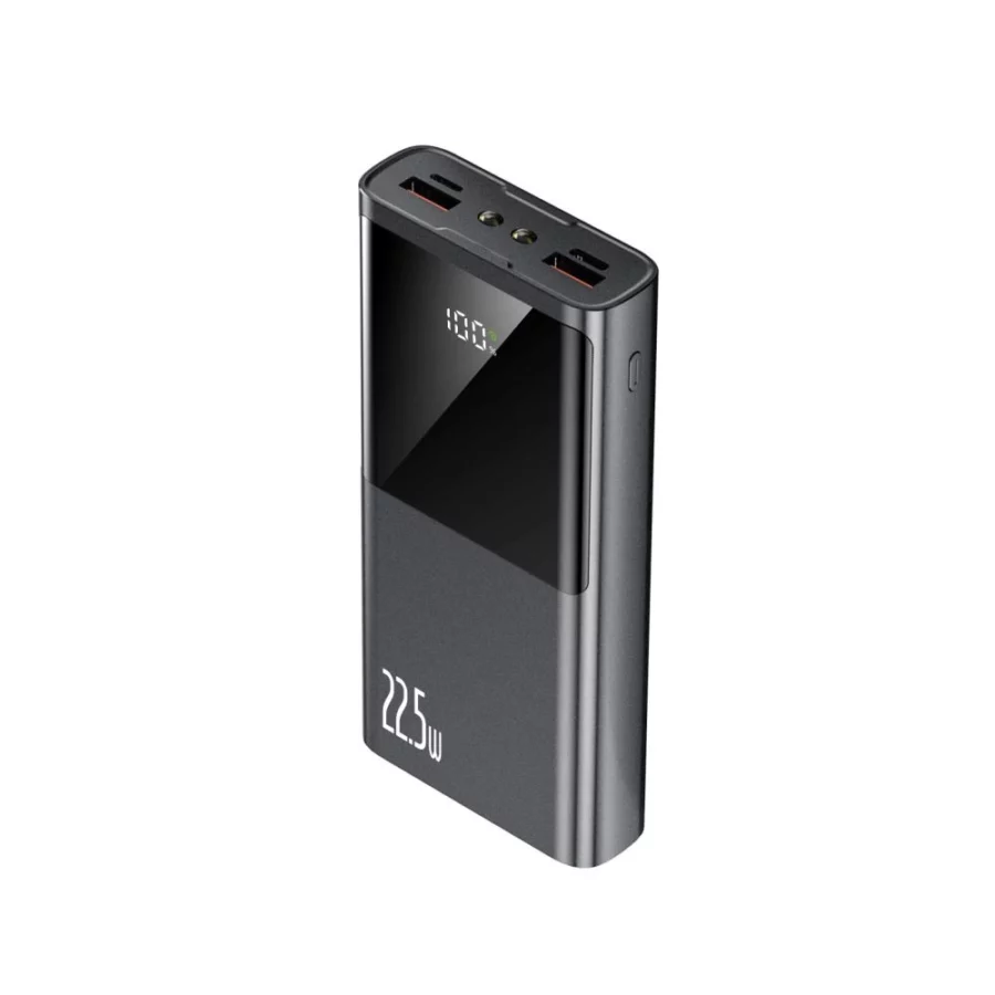 Powerbank Tech-Protect PB13 20000mAh 22.5W 2x USB-A / USB-C / Lightning z kablem USB-C / USB-A - szary