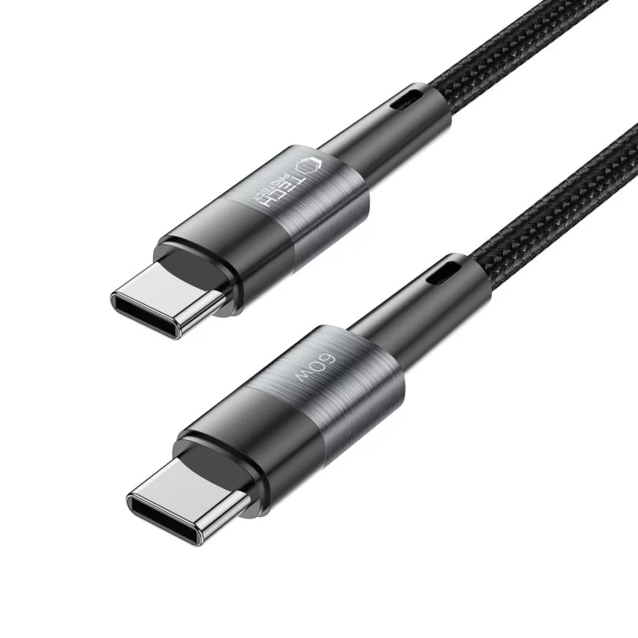 Kabel Tech-Protect UltraBoost USB-C / USB-C PD 60W 3A 1m - szary