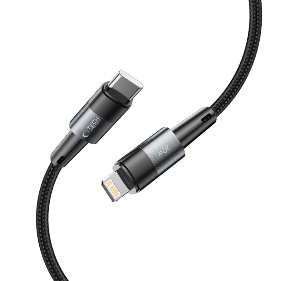 Kabel Tech-Protect UltraBoost Lightning / USB-C PD 20W 3A 2m - szary
