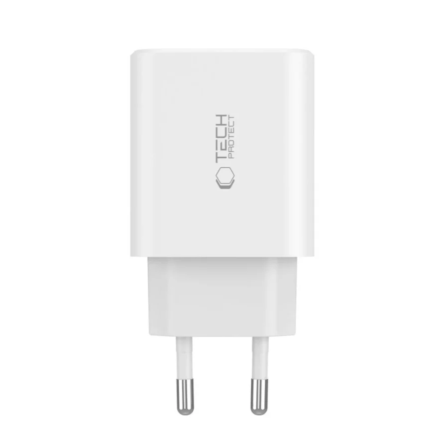 Ładowarka Tech-Protect NC30W sieciowa 2x USB-C PD 30W / USB-A QC 3.0 - czarna