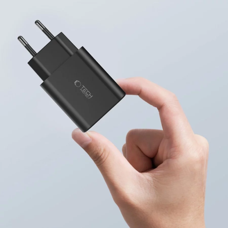 Ładowarka Tech-Protect NC30W sieciowa 2x USB-C PD 30W / USB-A QC 3.0 - biała