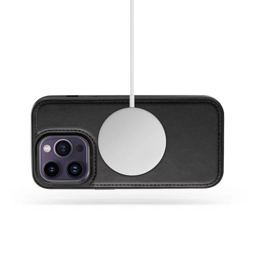 Etui Tech-Protect Wallet MagSafe na iPhone 12 / 12 Pro - czarne