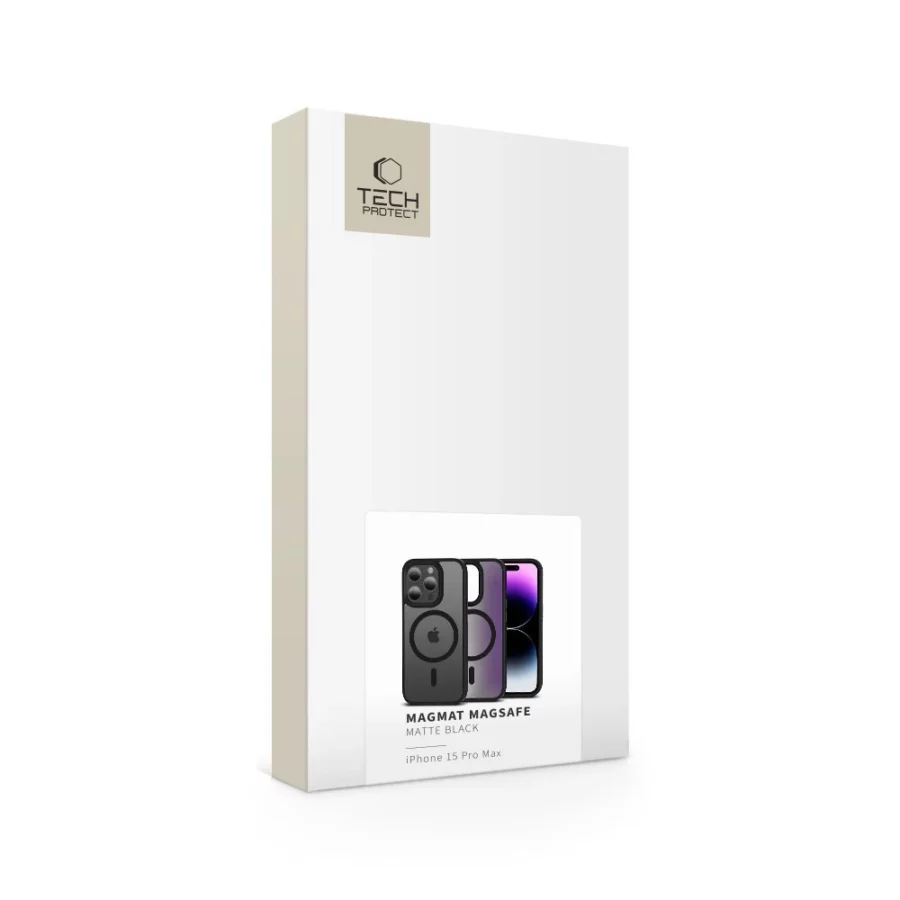 Etui Tech-Protect MagMat MagSafe na iPhone 15 Pro Max - czarny mat